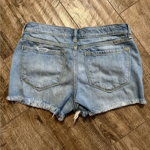 Kancan Women's Distressed Denim Shorts - Blue - Picture 2 of 7